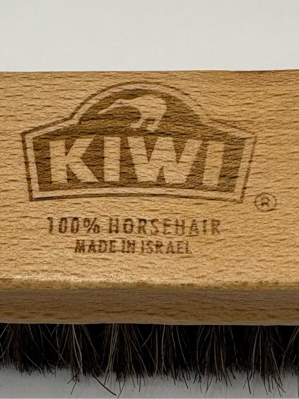 KIWI Leather Shoe SHINE BRUSH 100% Horsehair Made in Israel